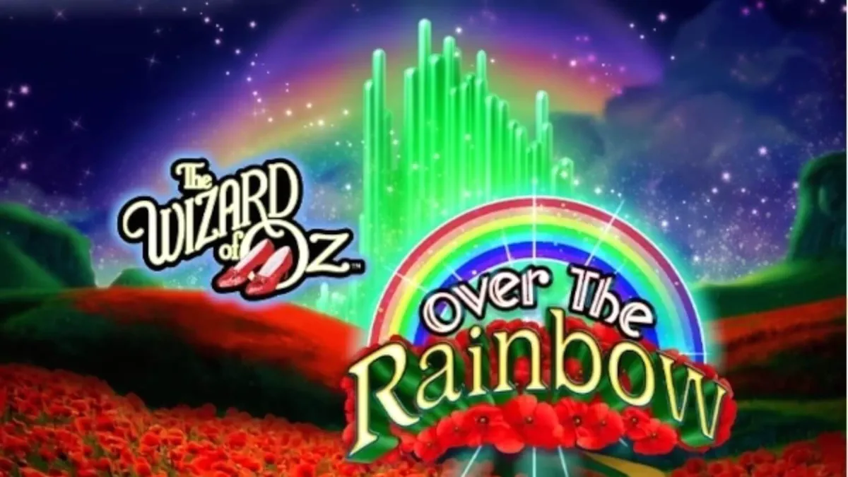 Interface do jogo The Wizard of Oz: Over the Rainbow com elementos temáticos